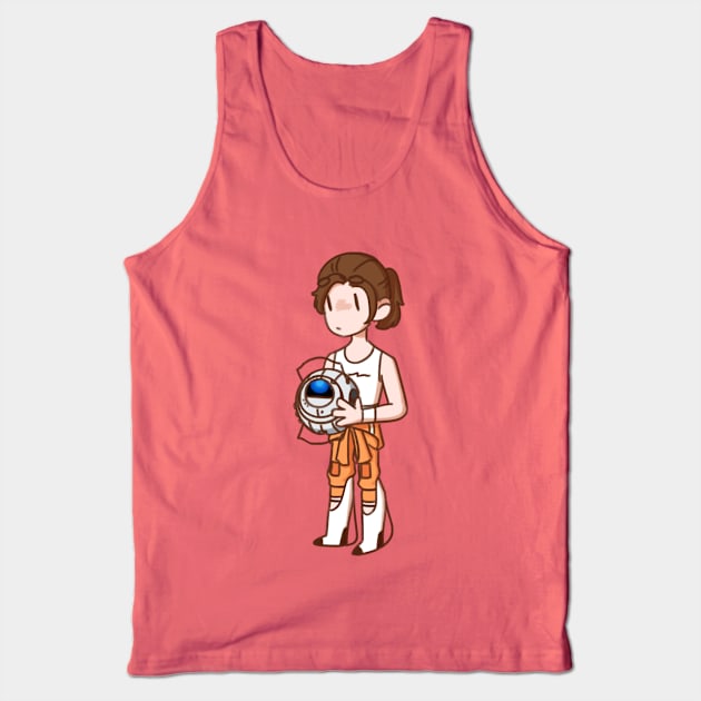 Chell and Wheatley Tank Top by pixelpeach